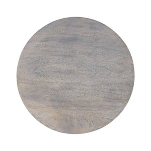 Spindle Washed Round Table | Solid Wood Accent Table