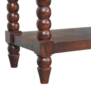 Spindle Winewood Leather Bench | Leather Texture | Accent Seating