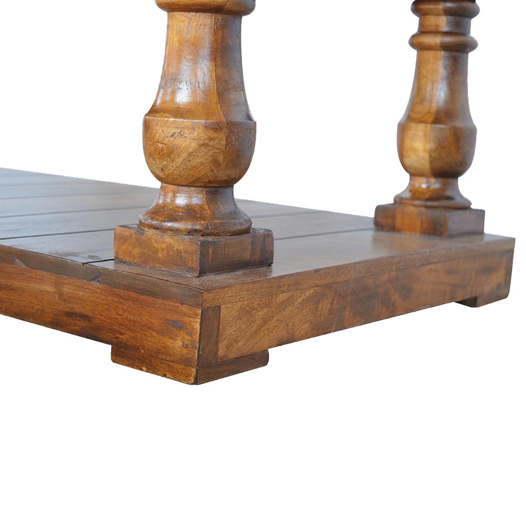 Square Turned Country Coffee Table | Classic Design | Living Room Centrepiece