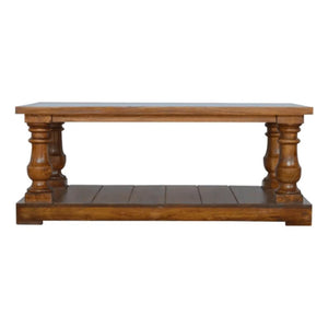 Square Turned Country Coffee Table | Classic Design | Living Room Centrepiece