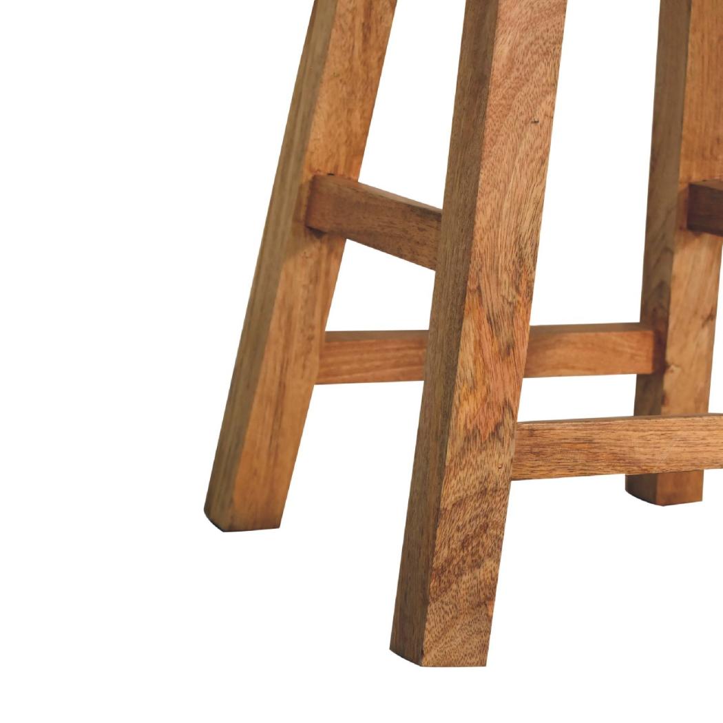 Strapped Bar Stool | Woven Detail Counter Seating | Contemporary Accent Design