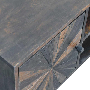 Sunrise Ball TV Unit | Walnut Finish | Sculptural Media Storage