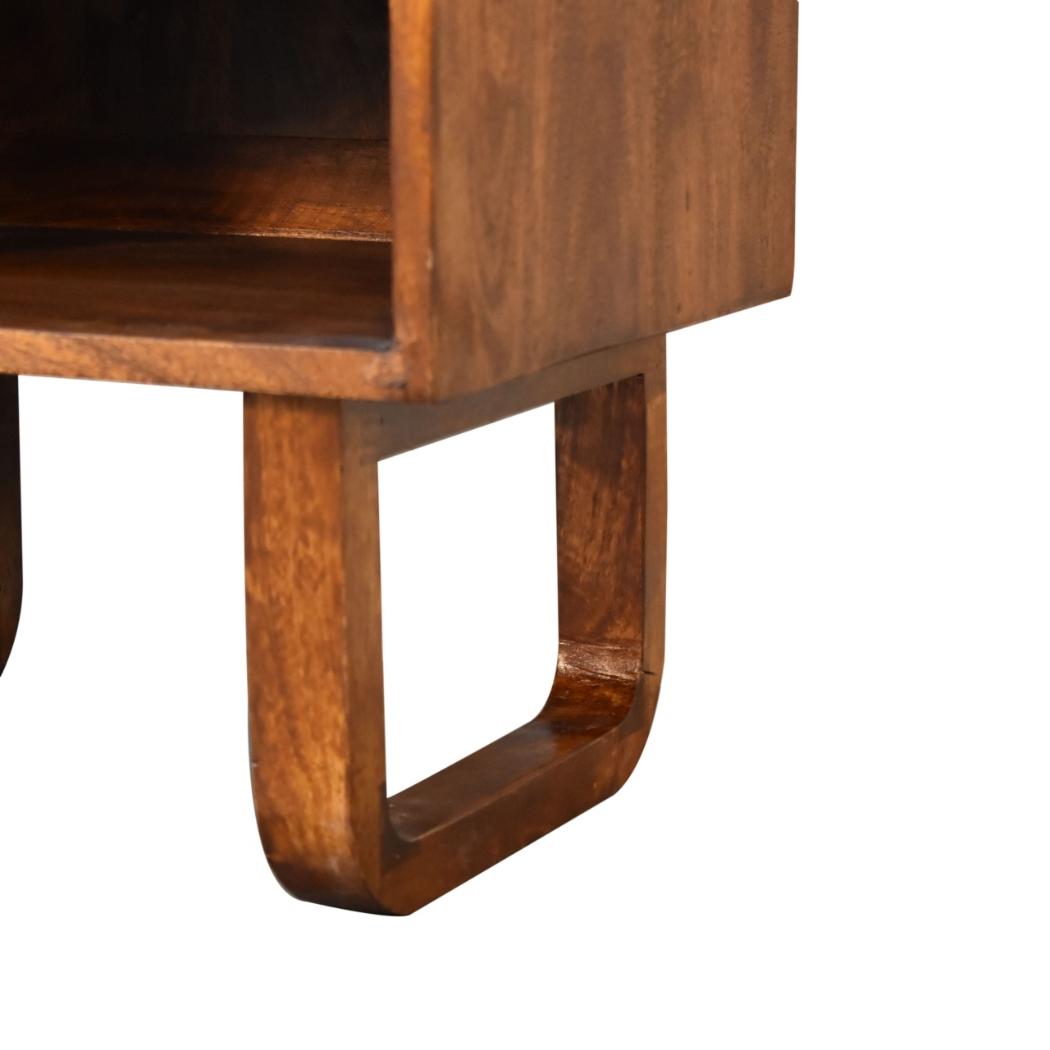 Sunrise Open Bedside Table | Chestnut Finish | Open Bedroom Storage
