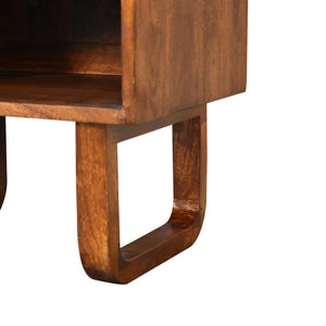Sunrise Open Bedside Table | Chestnut Finish | Open Bedroom Storage