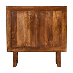 Sunrise Storage Cabinet | Solid Mango Wood | Chestnut Finish | U-Shape Design