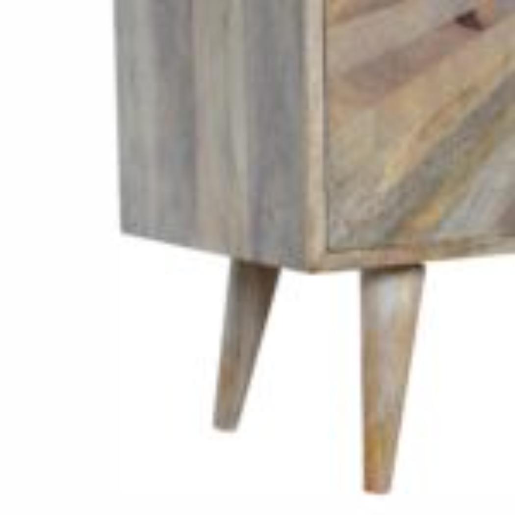 Sunrise Storage Cabinet | Solid Mango Wood | Patterned Accent Furniture