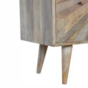 Sunrise Storage Cabinet | Solid Mango Wood | Patterned Accent Furniture
