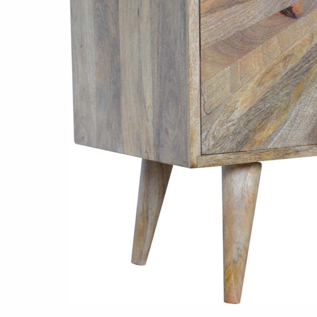 Sunrise Storage Cabinet | Solid Mango Wood | Patterned Accent Furniture