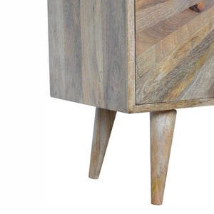 Sunrise Storage Cabinet | Solid Mango Wood | Patterned Accent Furniture