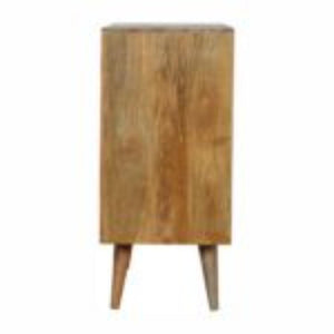 Sunrise Storage Cabinet | Solid Mango Wood | Patterned Accent Furniture