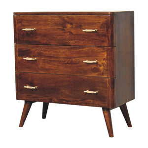Woven End Table | Solid Wood | Textured Accent Design