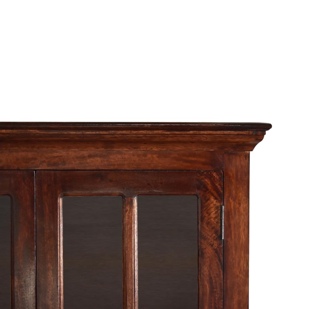 Tall Cherry Glazed Cabinet | Vertical Home Storage | Statement Finish