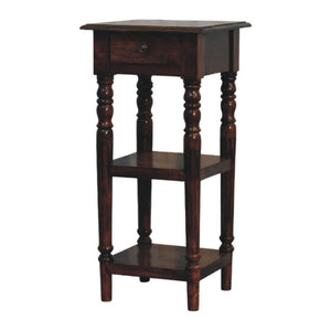 Tall Turned-Leg Side Table | Classic Narrow Accent Table