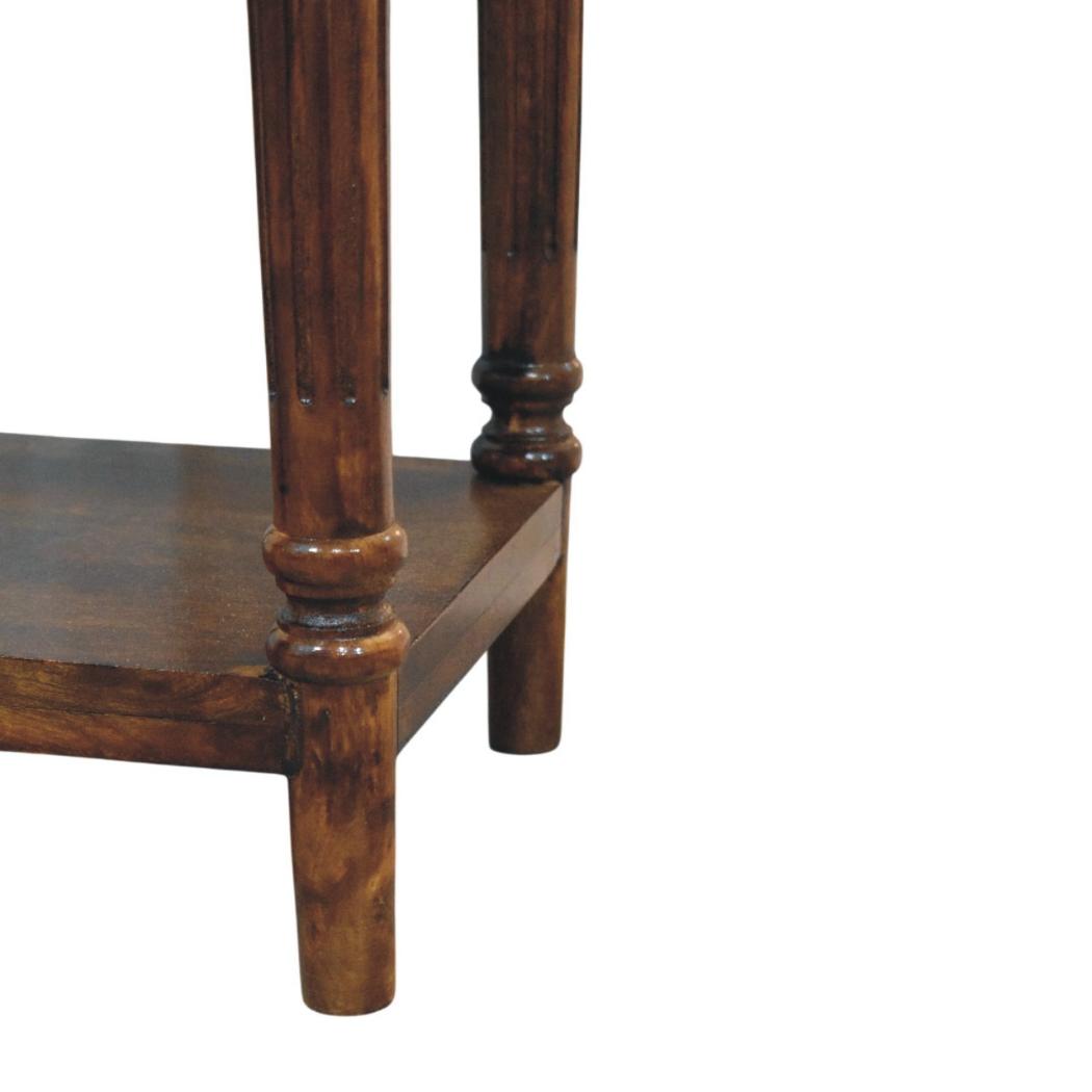 Tall Turned-Leg Side Table | Classic Narrow Accent Table