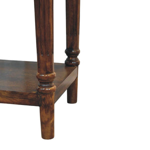 Tall Turned-Leg Side Table | Classic Narrow Accent Table