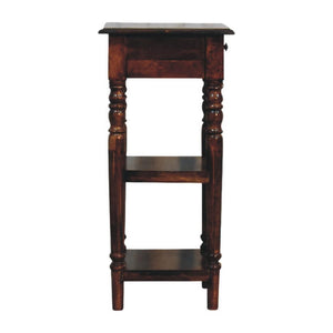 Tall Turned-Leg Side Table | Classic Narrow Accent Table