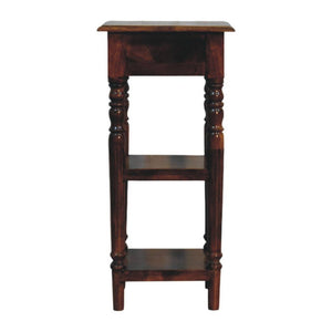 Tall Turned-Leg Side Table | Classic Narrow Accent Table