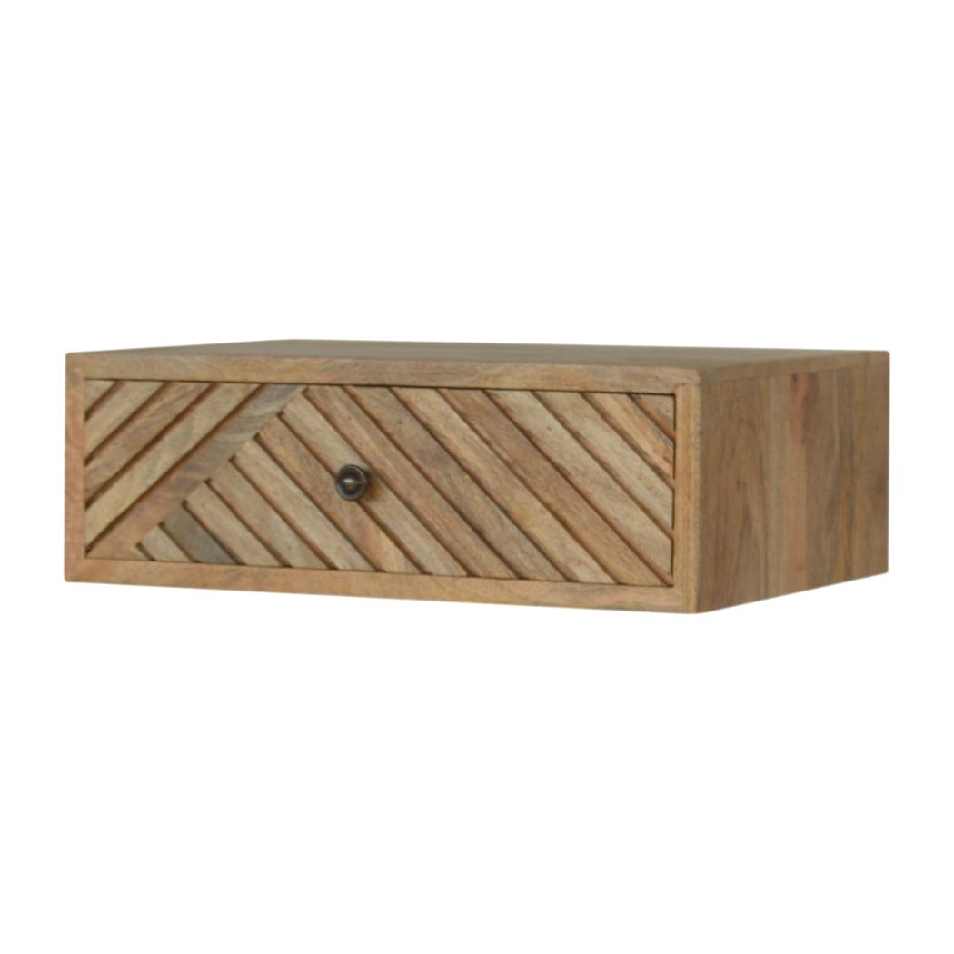 Taupe Floral Bone Inlay Console Table | Solid Mango Wood | Handcrafted Hallway Furniture