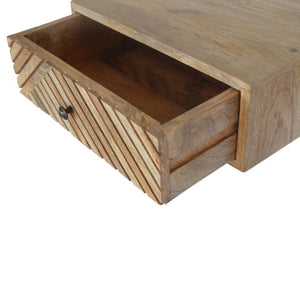Taupe Floral Bone Inlay Console Table | Solid Mango Wood | Handcrafted Hallway Furniture
