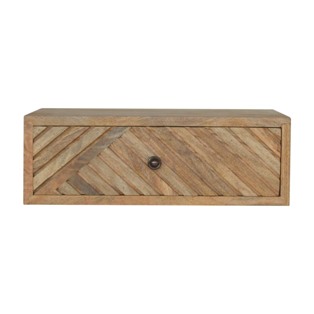 Taupe Floral Bone Inlay Console Table | Solid Mango Wood | Handcrafted Hallway Furniture
