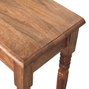 Three Drawer Console Table | Classic Turned Leg Storage