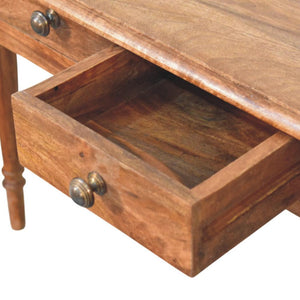 Three Drawer Console Table | Classic Turned Leg Storage