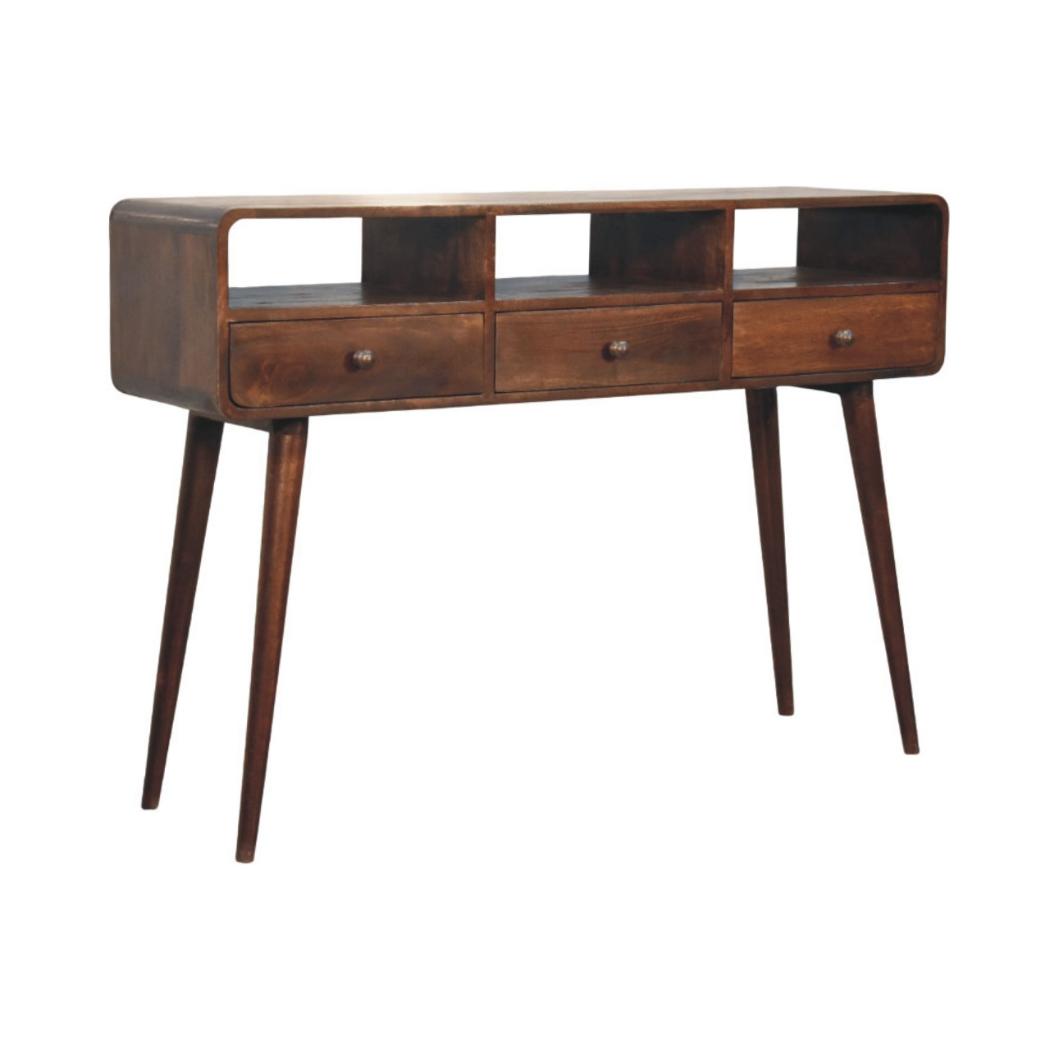 Three Drawer Console Table | Hallway Storage | Streamlined Design
