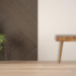 Tile Carved Console Table | Solid Mango Wood | Natural Finish | Hallway Display Table