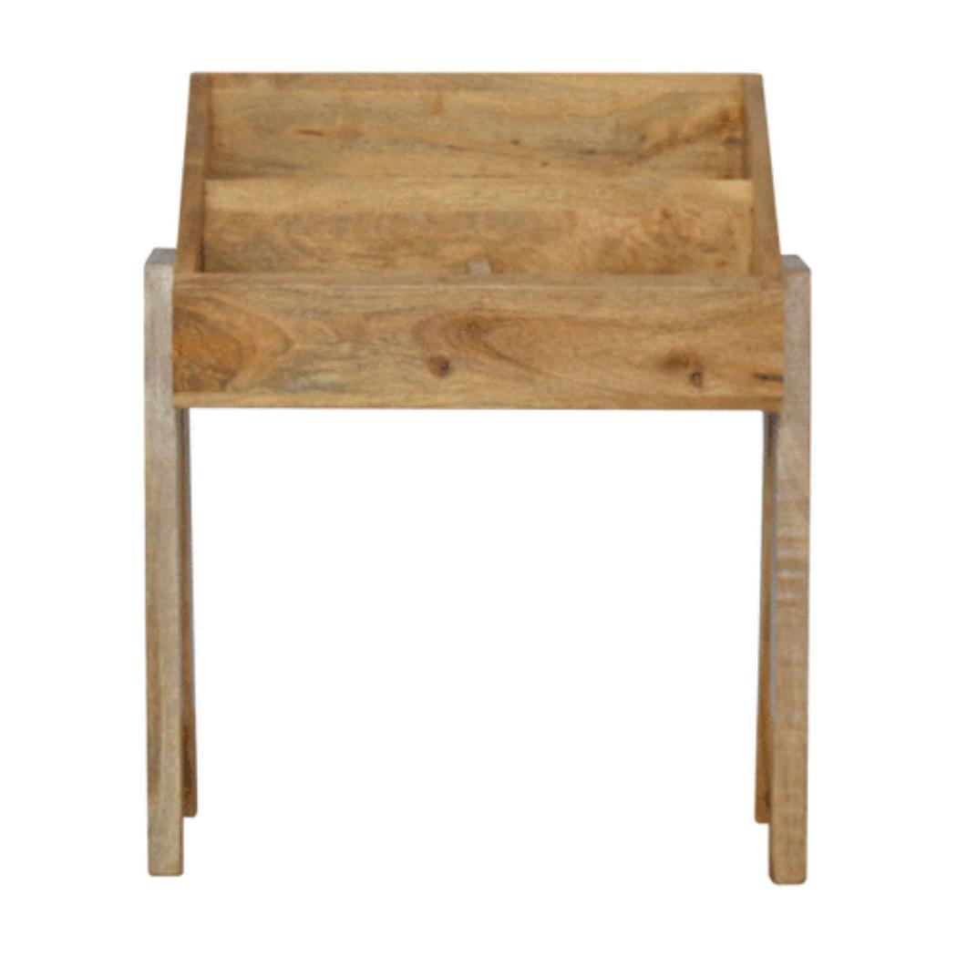 Trestle Magazine Rack | Open Book & Magazine Storage | Compact Living Room Organiser