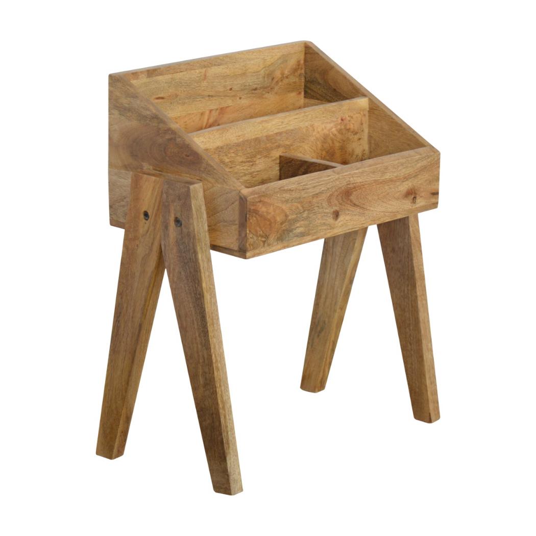 Trestle Magazine Rack | Open Book & Magazine Storage | Compact Living Room Organiser