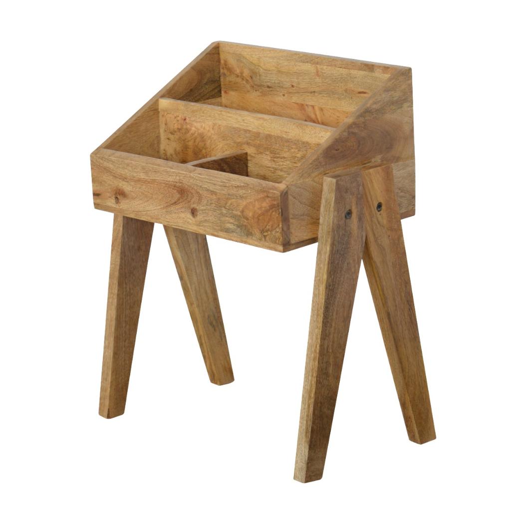 Trestle Magazine Rack | Open Book & Magazine Storage | Compact Living Room Organiser