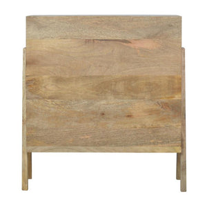 Trestle Mango Wood Chest of Drawers | 3 Drawers | Oak Finish