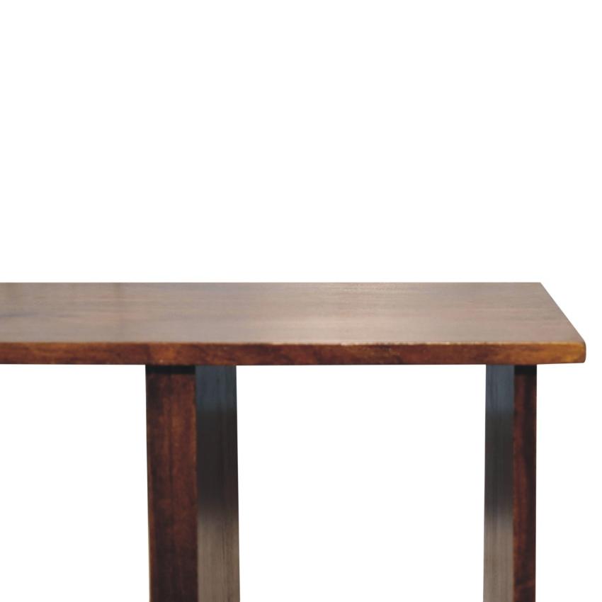 Triple Open Style Coffee Table | Solid Mango Wood | Living Room Storage