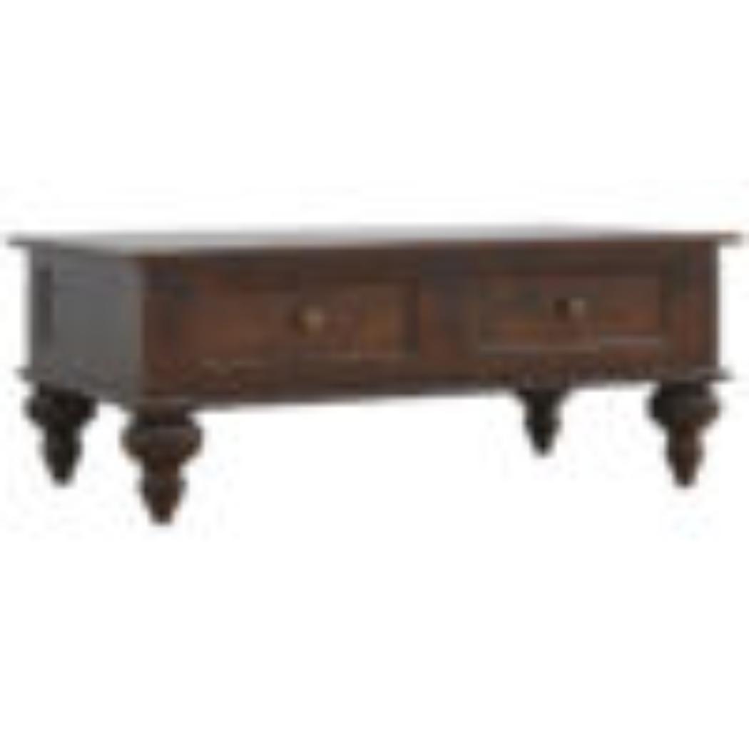 Turned Coffee Table | 4 Drawer Storage | Classic Living Room Design