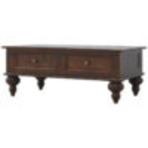 Turned Coffee Table | 4 Drawer Storage | Classic Living Room Design
