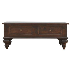 Turned Coffee Table | 4 Drawer Storage | Classic Living Room Design