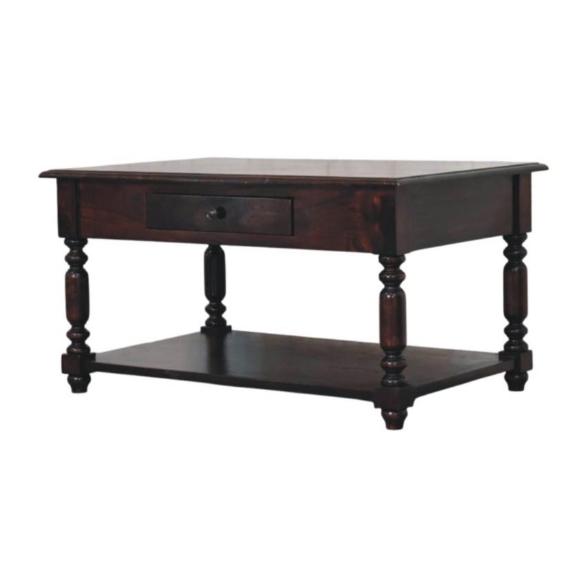 Turned Legs Cherry Console Table | Warm Timber Hallway Table | Classic Entryway Furniture