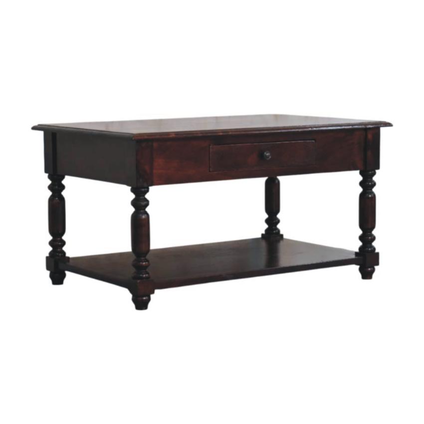 Turned Legs Cherry Console Table | Warm Timber Hallway Table | Classic Entryway Furniture
