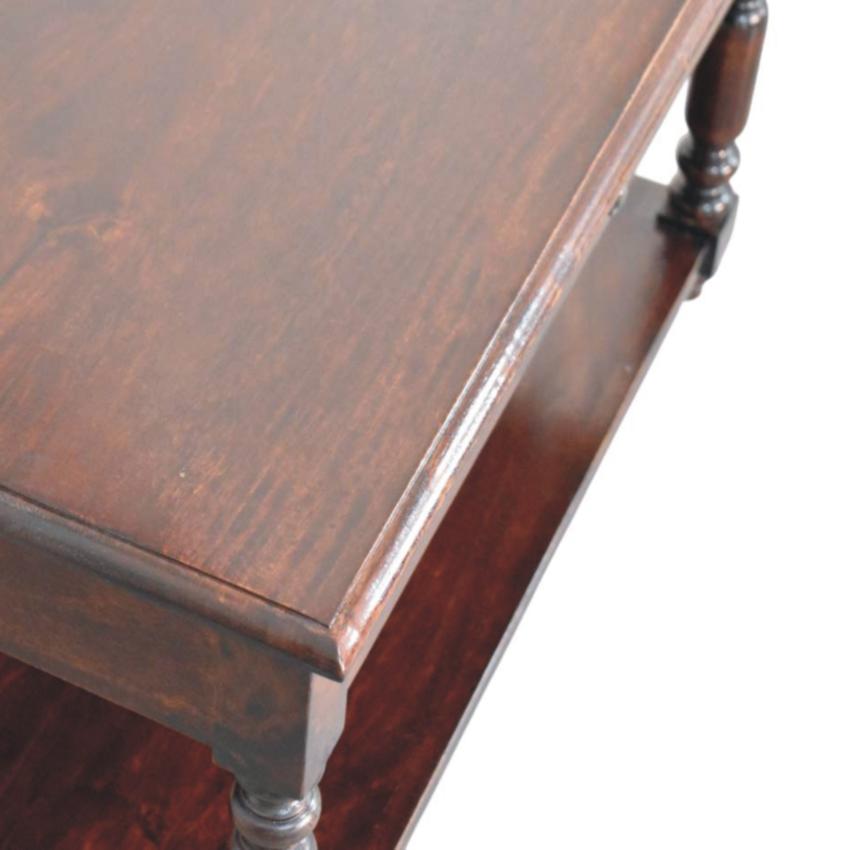 Turned Legs Cherry Console Table | Warm Timber Hallway Table | Classic Entryway Furniture