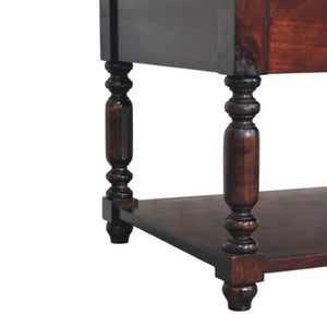 Turned Legs Cherry Console Table | Warm Timber Hallway Table | Classic Entryway Furniture