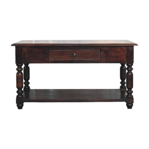 Turned Legs Cherry Console Table | Warm Timber Hallway Table | Classic Entryway Furniture