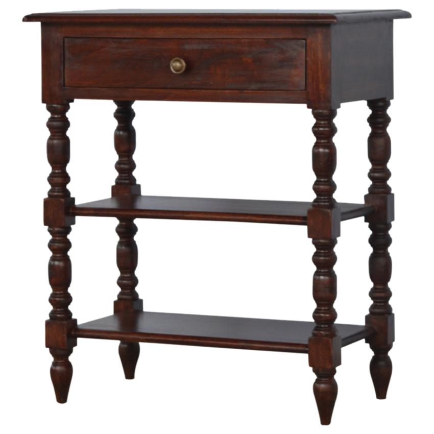 Turned Occasional Table | Solid Wood | Artisan Side Table