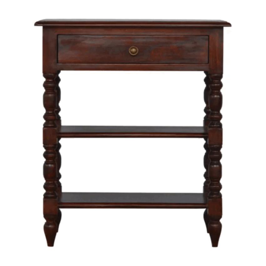 Turned Occasional Table | Solid Wood | Artisan Side Table