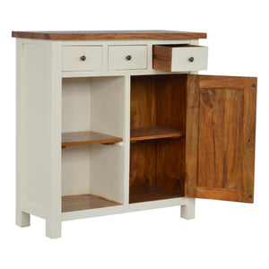 Two-Tone Kitchen Storage Unit | 3 Drawers | Mango & Acacia Wood