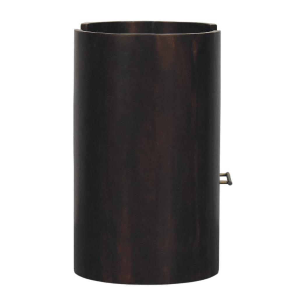 Valencia Bedside Table | Solid Mango Wood | Soft Curved Profile | Compact Nightstand