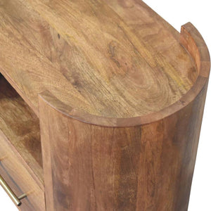 Valencia Sculpted Bedside | Solid Wood Nightstand with Curved Detail