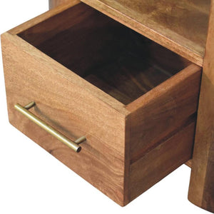 Valencia Sculpted Bedside | Solid Wood Nightstand with Curved Detail