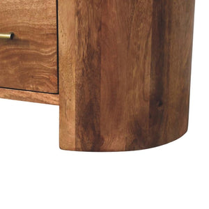 Valencia Sculpted Bedside | Solid Wood Nightstand with Curved Detail