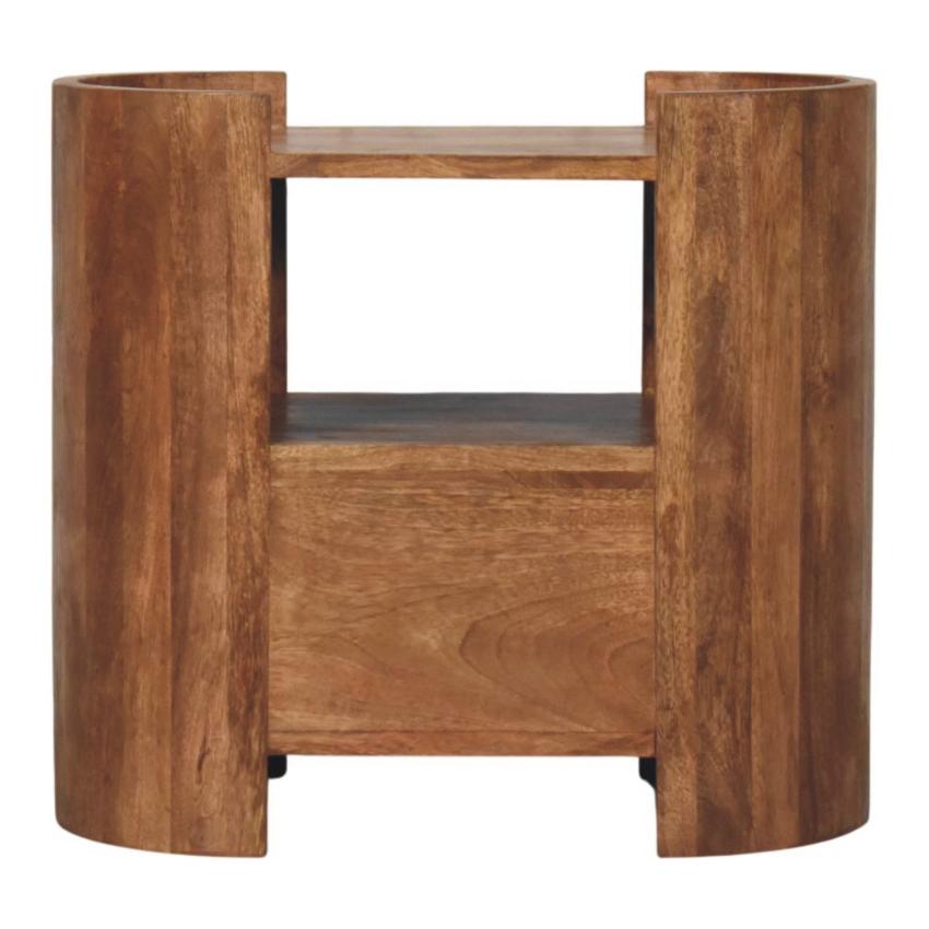 Valencia Sculpted Bedside | Solid Wood Nightstand with Curved Detail
