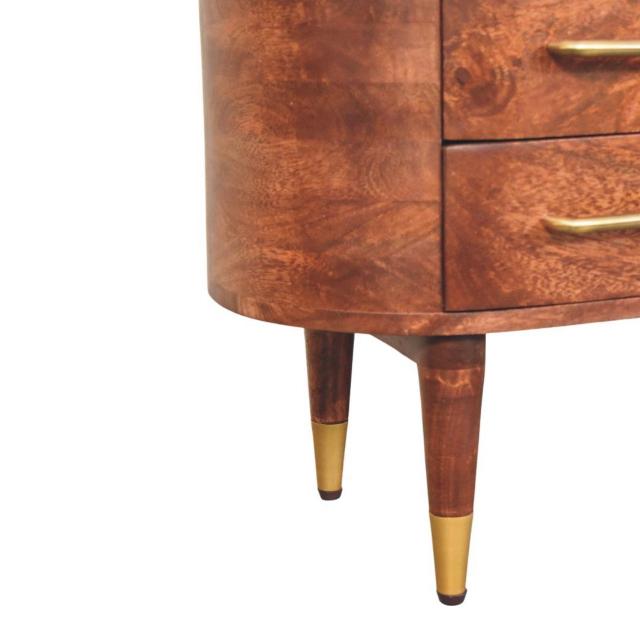Valenza 2 Drawer Media Unit | Timber TV Cabinet | Living Room Storage